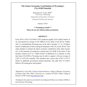 The Future Economic Contribution of Wyoming's CO2-EOR Potential 